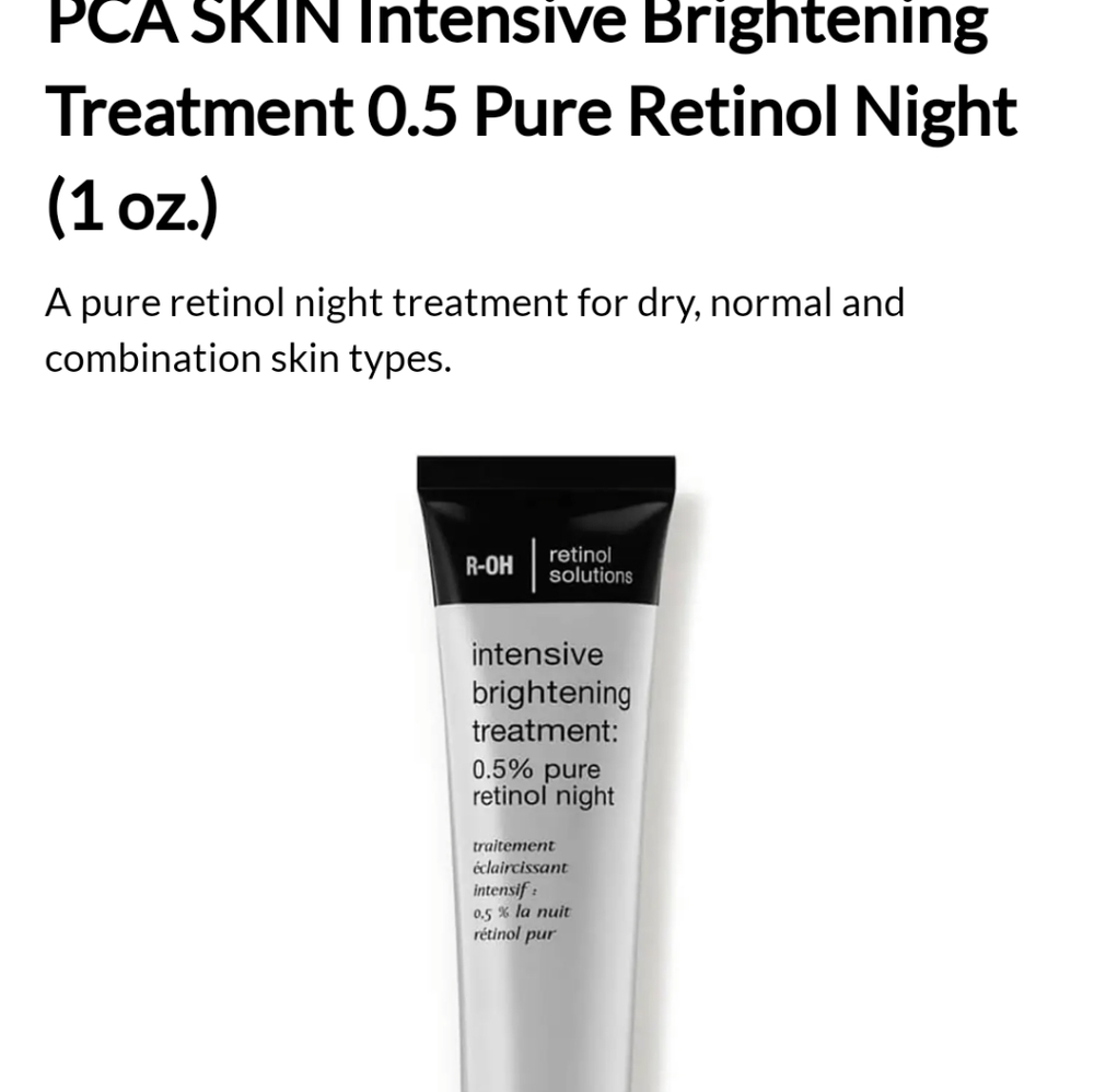 PCA skin intensive brightening treatment pure retinol (1 oz)